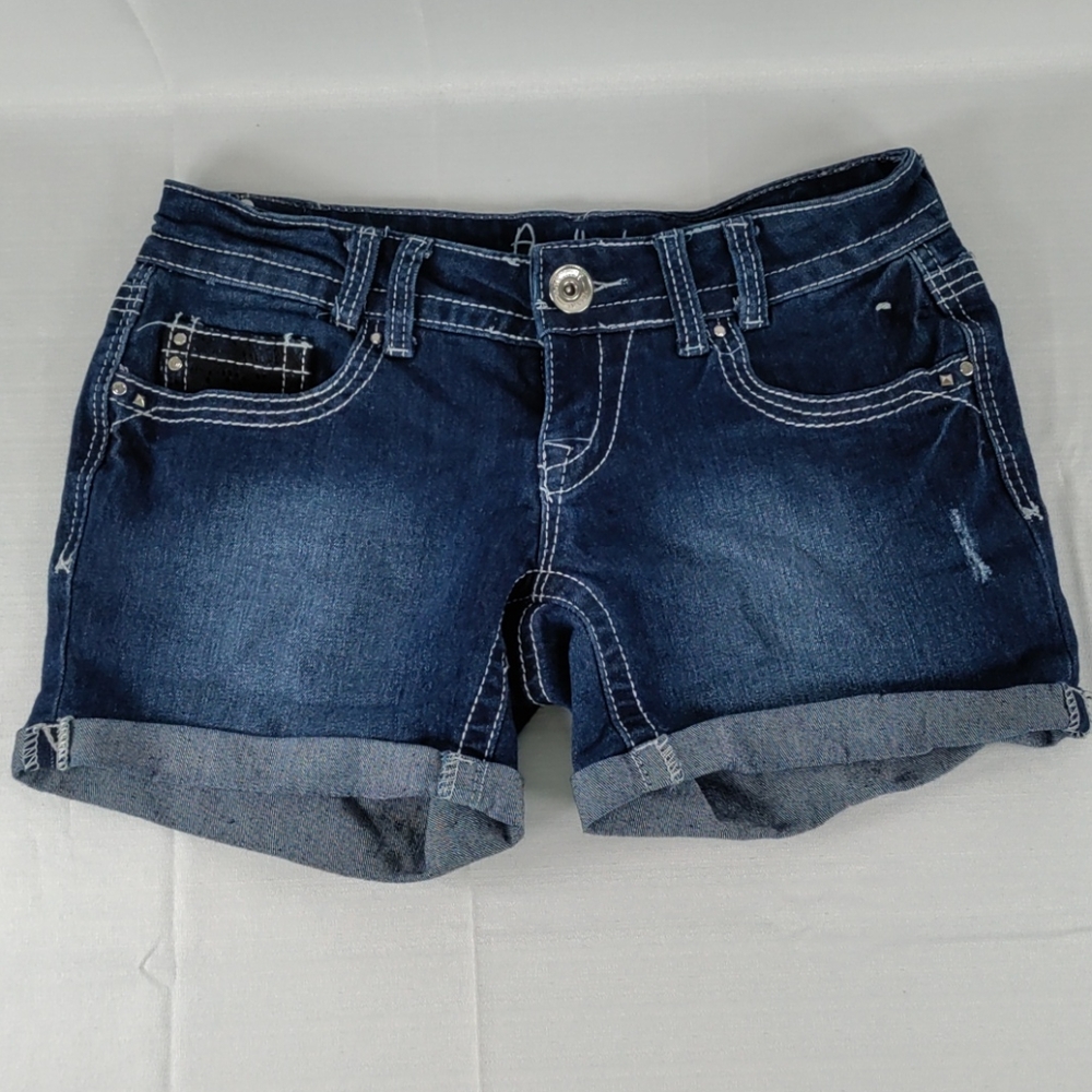 Amethyst Jeans Dark Blue Denim Jean Shorts